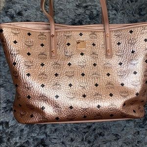 Authentic MCM ROSE GOLD BAG